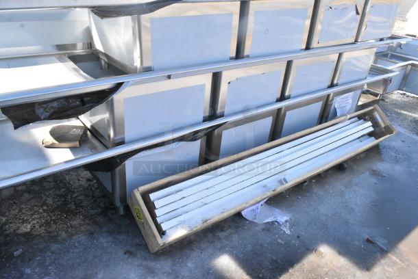 BRAND NEW SCRATCH AND DENT! Regency 600S42424224  Stainless Steel 4 Bay Sink w/ Dual Drain Boards. No Legs. - Image 2 of 6