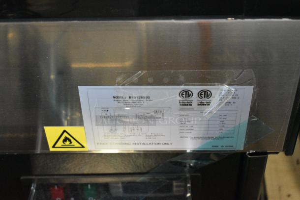 BRAND NEW SCRATCH AND DENT! BSS1285SG Metal Commercial Floor Style Deli Display Case Merchandiser. 115 Volts, 1 Phase. Tested and Working! - Image 7 of 8