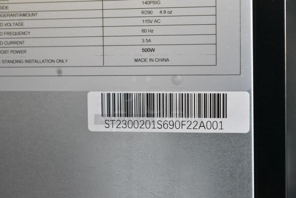 BRAND NEW SCRATCH AND DENT! Qingdao STH23FGD Metal Commercial Single Door Reach In Cooler Merchandiser. 115 Volts, 1 Phase. Serial ST2300201S690F22A001. Tested and Working! - Image 5 of 5