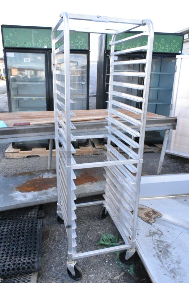 Metal Commercial Pan Transport Rack on Commercial Casters. - Image 1 of 4