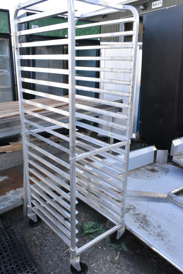 Metal Commercial Pan Transport Rack on Commercial Casters. - Image 2 of 4