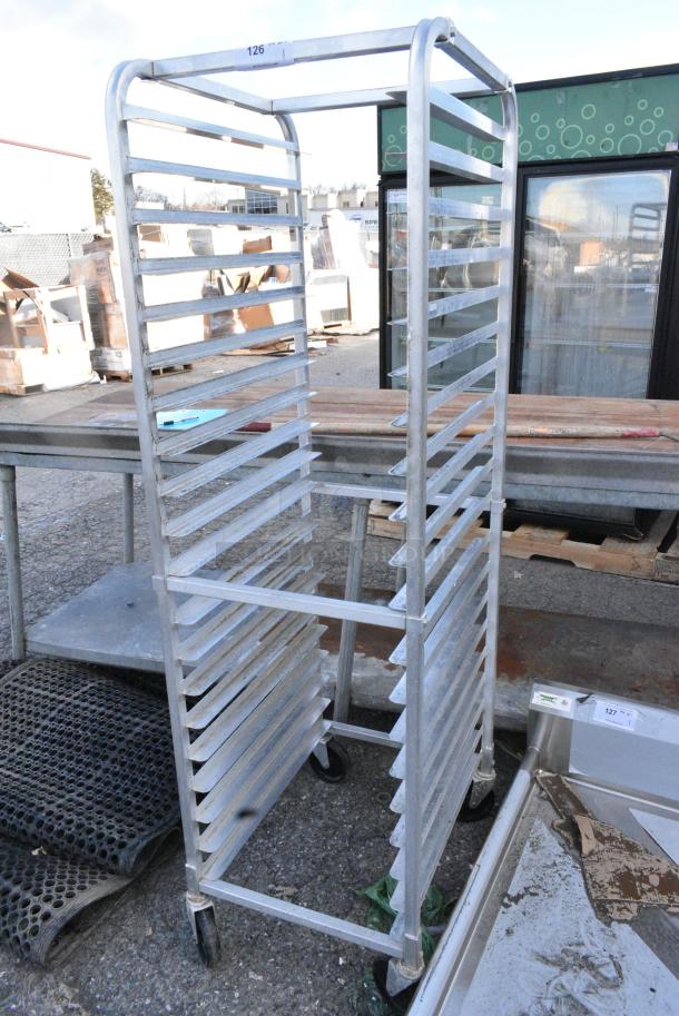 Metal Commercial Pan Transport Rack on Commercial Casters. - Image 3 of 4