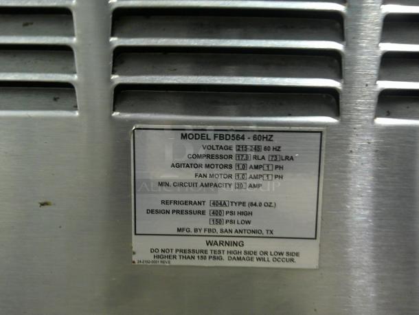 NICE! FBD 564 Four Flavor Commercial Carbonated Slushy Frozen Drink Machine! Huge Backlight Flavor Sign! - Image 5 of 5