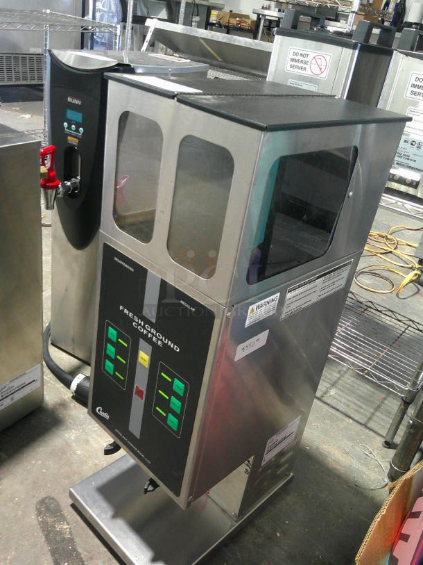 WOW Curtis ILGD-10 Twin 7.5 lb. Coffee Grinder - Interlocks with Gemini and ThermoPro! - Image 1 of 6