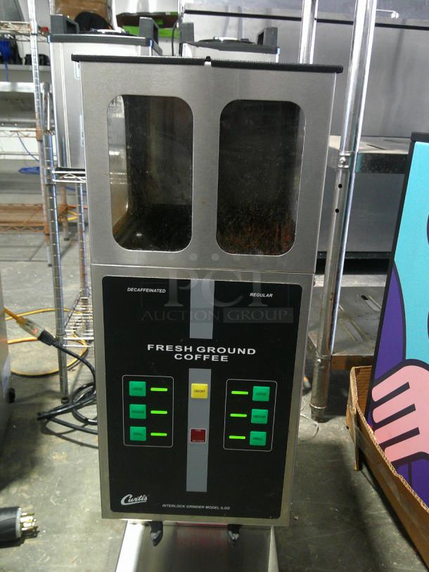 WOW Curtis ILGD-10 Twin 7.5 lb. Coffee Grinder - Interlocks with Gemini and ThermoPro! - Image 2 of 6