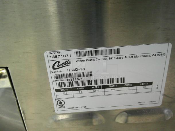 WOW Curtis ILGD-10 Twin 7.5 lb. Coffee Grinder - Interlocks with Gemini and ThermoPro! - Image 6 of 6