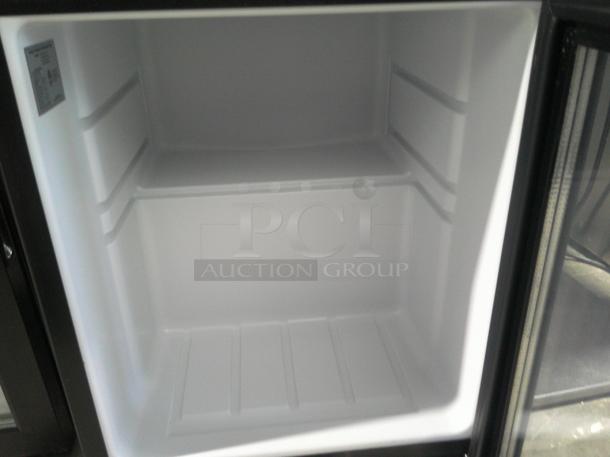 NICE TESTED GuestFridge 50 Slim Mini Fridge – Black Frame Glass Door - Image 2 of 4