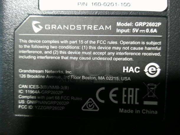 BRAND NEW Grandstream GRP2602P IP Phone | 2 Lines, 4 SIP Accounts | 2.4-Inch LCD Display | Dual-Port 10/100 Ethernet with Integrated PoE - Image 3 of 5