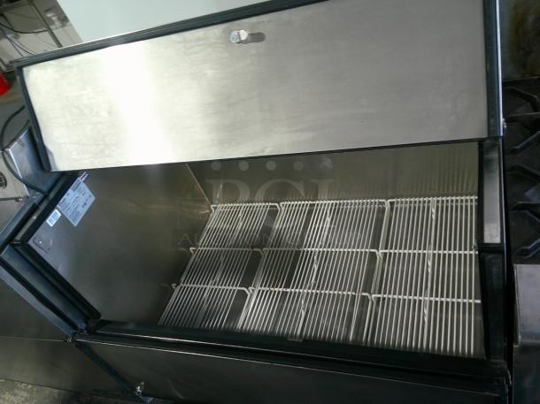 NICE WORKING True TMC-49-S-SS 49 1/4" One Sided Deep Reach In Cooler with Stainless Steel Exterior and Interior - Image 1 of 6