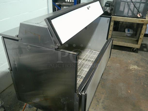 NICE TESTED True TMC-58-S-DS-HC Deep Reach-In Cooler w/ Top & Side Access - 115v - Image 1 of 7