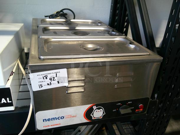 NICE TESTED Nemco 3 Bay Food Warmer - Countertop 120V! - Image 1 of 6
