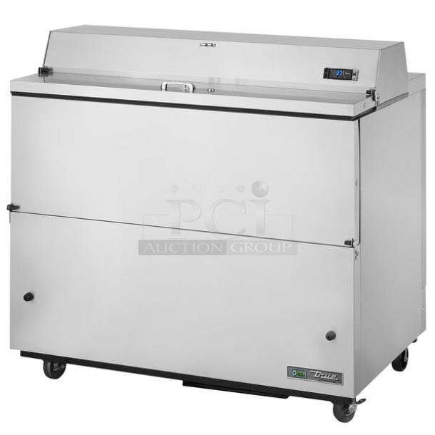 TESTED WORKING True TMC-49-S-HC 49 1/4" One Sided Reach-In Deep Cooler with Stainless Steel Exterior and Aluminum Interior - Image 1 of 4