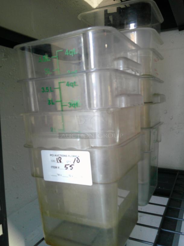 NICE LOT - 4 Quart Plastic Containers - Image 1 of 1