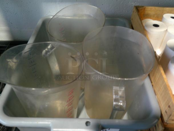 ALL ONE MONEY! Lot Plastic Measuring Pitchers - Image 1 of 4