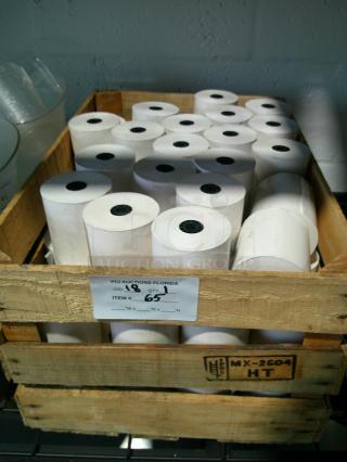 HUGE LOT Receipt Paper - ALL ONE MONEY