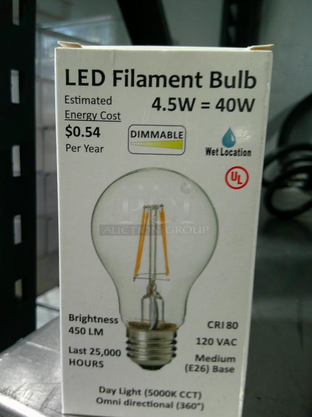 LOT 40W LED Vintage Filament Bulbs - Image 2 of 2