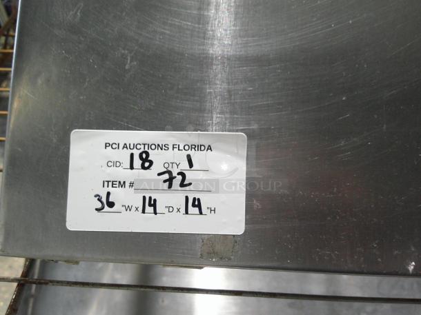 NICE Stainless Wall Mounted Shelf - Image 3 of 3