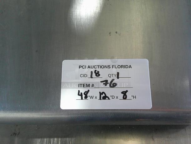 Wall Mounted Stainless Steel Shelf - Image 3 of 3