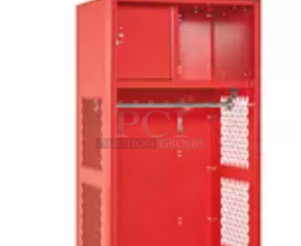 BRAND NEW BOXED Open Gear Locker - 1 Wide, Unassembled, 24" Wide, 18" Deep, Red Model H-6893R - Image 1 of 6