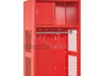 BRAND NEW BOXED Open Gear Locker - 1 Wide, Unassembled, 24" Wide, 18" Deep, Red Model H-6893R