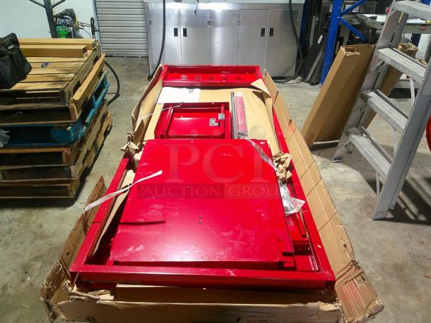 BRAND NEW BOXED Open Gear Locker - 1 Wide, Unassembled, 24" Wide, 18" Deep, Red Model H-6893R - Image 4 of 6