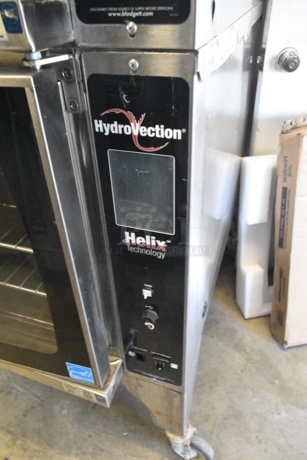 2 2017 Blodgett HVH-100E Hydrovection Helix Stainless Steel Commercial Electric Powered Full Size Convection Oven w/ View Through Doors, Metal Oven Racks on Commercial Casters. Top Oven 440-480 Volts, 3 Phase and Bottom Oven 125-240 Volts, 3 Phase. 2 Times Your Bid! - Image 5 of 10