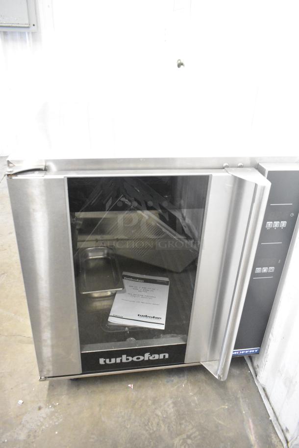 BRAND NEW SCRATCH AND DENT! Moffat H8D-FS-UC Stainless Steel Commercial Electric Powered 8 Tray Full Size Digital Electric Undercounter Holding Cabinet w/ View Through Door and Metal Oven Racks on Commercial Casters. 208-240 Volts, 1 Phase. - Image 1 of 9