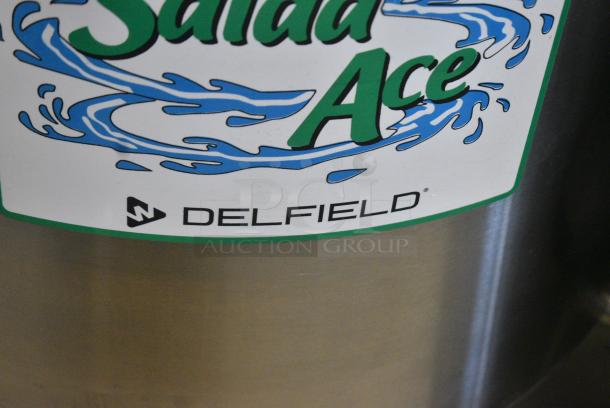 BRAND NEW SCRATCH AND DENT! 2024 Delfield SALD-1 Stainless Steel Commercial 20 Gallon Electric Stainless Salad Dryer Lettuce Spinner on Commercial Casters. 115 Volts, 1 Phase. Tested and Working! - Image 2 of 8