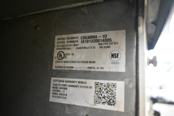 2016 Scotsman C0530MA-1D Stainless Steel Commercial Ice Head. 115 Volts, 1 Phase. - Image 4 of 4