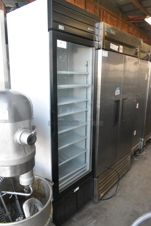 2019 Habco SE18 Metal Commercial Single Door Reach In Cooler Merchandiser w/ Poly Coated Racks.. 115 Volts, 1 Phase. Tested and Working! - Image 1 of 5