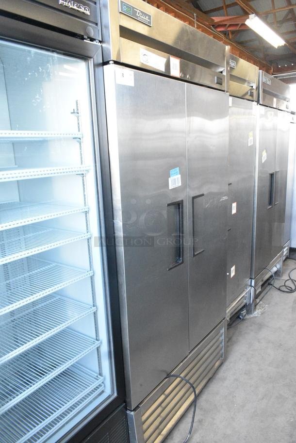 2022 True T-35-HC Stainless Steel Commercial 2 Door Reach in Cooler w/ Poly Coated Racks. 115 Volts, 1 Phase. Tested and Working! - Image 1 of 6