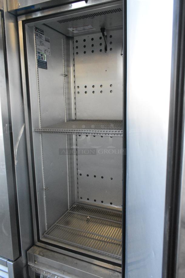 2023 True T-19F-HC Stainless Steel Commercial Single Door Reach in Freezer w/ Poly Coated Racks on Commercial Casters. 115 Volts, 1 Phase. Tested and Working! - Image 5 of 6