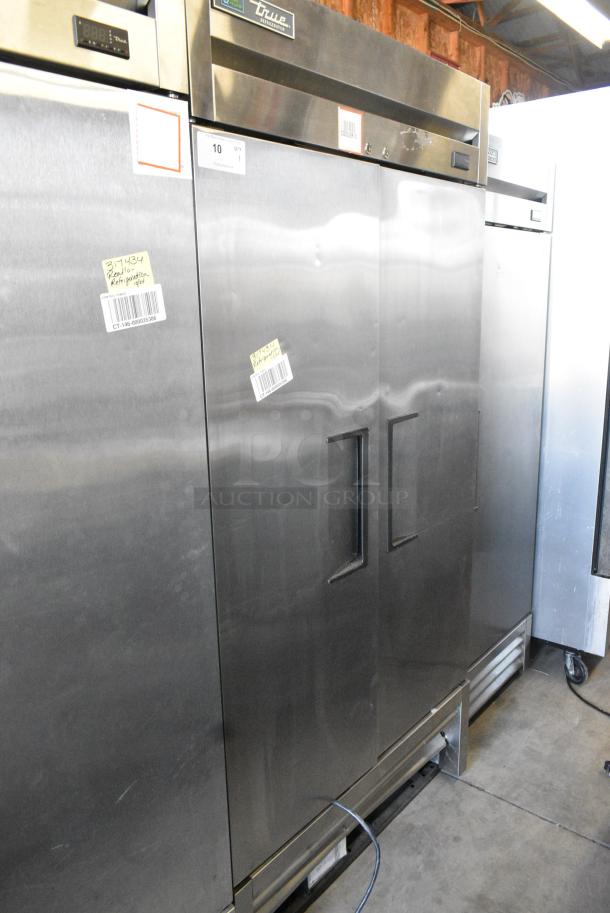 2022 True T-35-HC Stainless Steel Commercial 2 Door Reach in Cooler w/ Poly Coated Racks. 115 Volts, 1 Phase. Tested and Working! - Image 1 of 7