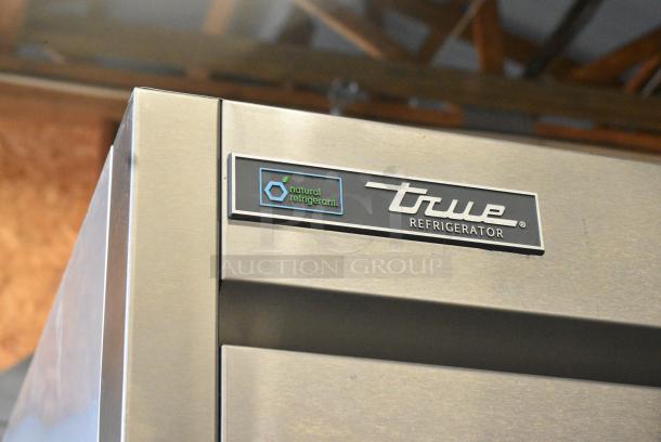 2020 True T-35-HC Stainless Steel Commercial 2 Door Reach in Cooler w/ Poly Coated Racks on Commercial Casters. 115 Volts, 1 Phase. Tested and Working! - Image 2 of 7