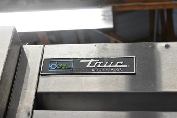 2017 True T-35-HC Stainless Steel Commercial 2 Door Reach in Cooler w/ Poly Coated Racks on Commercial Casters. 115 Volts, 1 Phase. Tested and Working! - Image 2 of 7