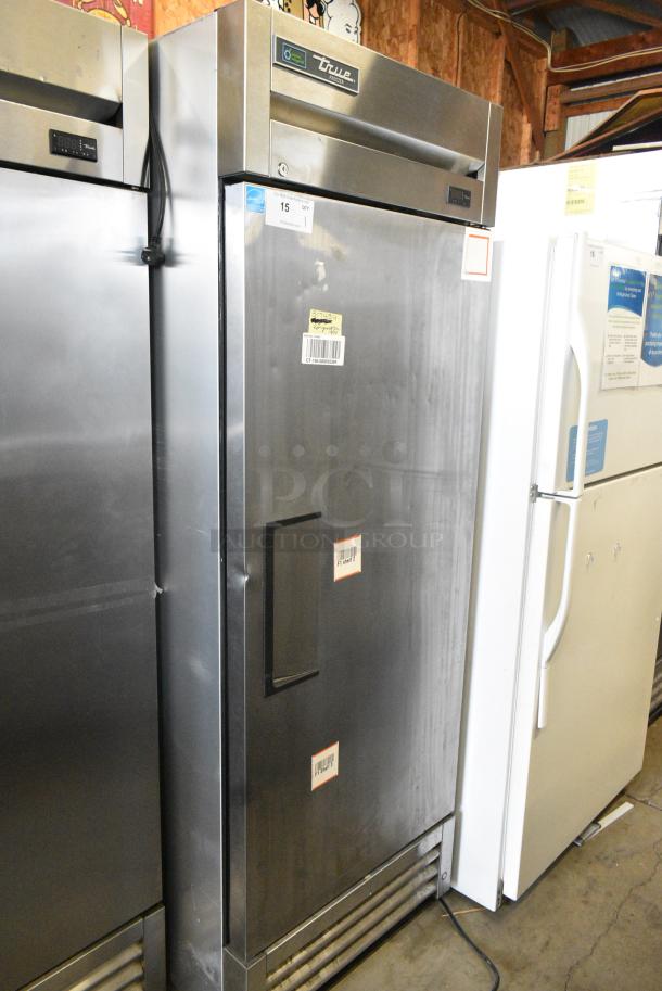 2022 True T-19F-HC Stainless Steel Commercial Single Door Reach in Freezer w/ Poly Coated Racks. 115 Volts, 1 Phase. Tested and Working! - Image 1 of 5