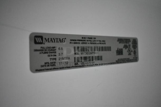 Maytag M1TXEGMYW01 Cooler w/ Freezer. 115 Volts, 1 Phase. Tested and Working! - Image 8 of 8