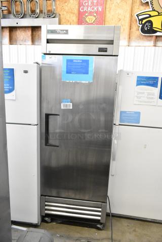 2019 True T-19F-HC Stainless Steel Commercial Single Door Reach in Freezer w/ Poly Coated Racks. 115 Volts, 1 Phase. Tested and Working!