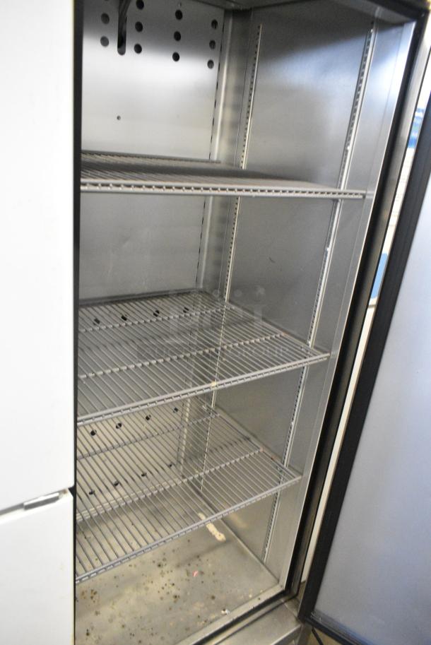 2019 True T-19F-HC Stainless Steel Commercial Single Door Reach in Freezer w/ Poly Coated Racks. 115 Volts, 1 Phase. Tested and Working! - Image 4 of 6