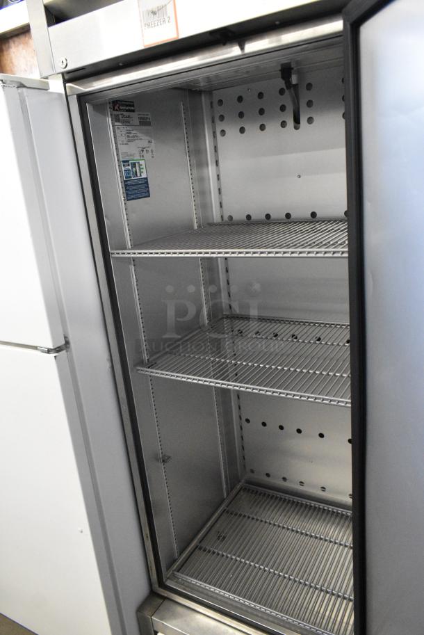 2022 True T-19F-HC Stainless Steel Commercial Single Door Reach in Freezer w/ Poly Coated Racks. 115 Volts, 1 Phase. Tested and Working! - Image 3 of 5