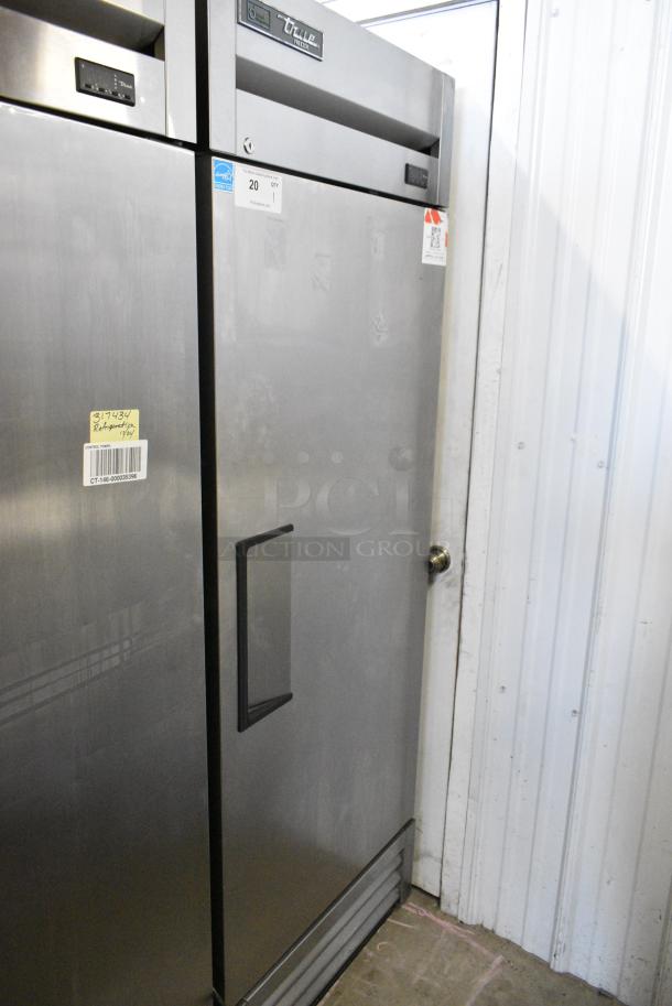2022 True T-19F-HC Stainless Steel Commercial Single Door Reach in Freezer w/ Poly Coated Racks. 115 Volts, 1 Phase. Tested and Working! - Image 1 of 5