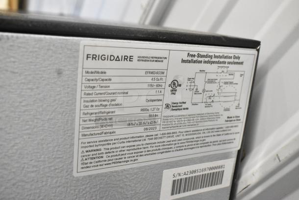 Frigidaire EFR463-COM Mini Cooler w/ Freezer. 115 Volts, 1 Phase. Tested and Working! - Image 8 of 9