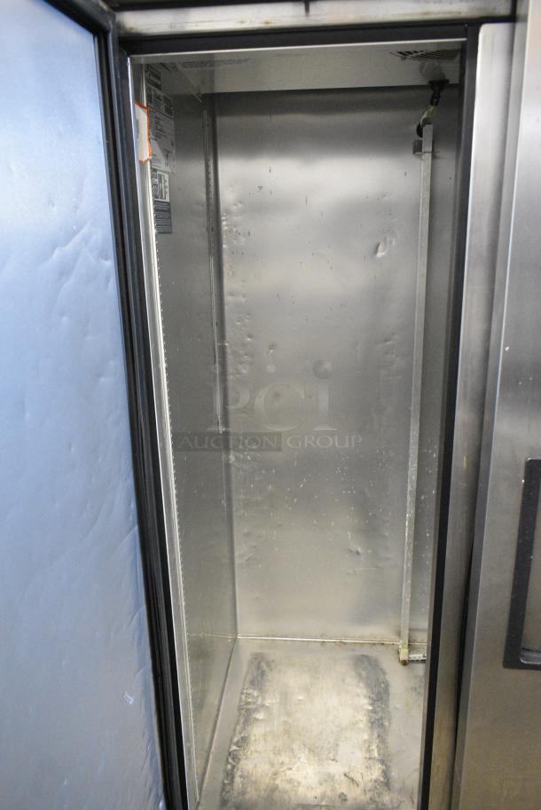 2019 True T-35-HC Stainless Steel Commercial 2 Door Reach in Cooler w/ Poly Coated Racks on Commercial Casters. 115 Volts, 1 Phase. Tested and Working! - Image 3 of 6