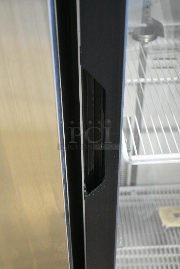 2019 Habco SE18 Metal Commercial Single Door Reach In Cooler Merchandiser w/ Poly Coated Racks.. 115 Volts, 1 Phase. Tested and Working! - Image 3 of 6