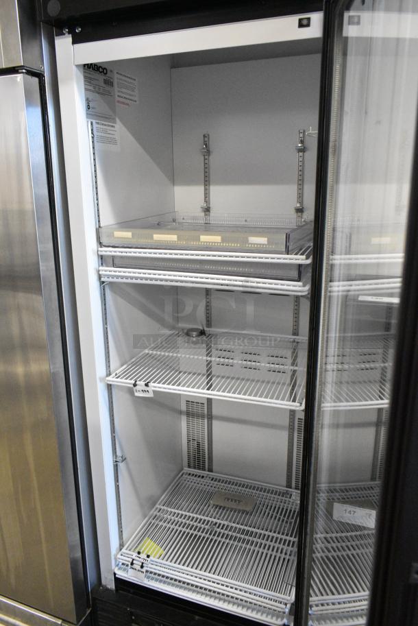 2019 Habco SE18 Metal Commercial Single Door Reach In Cooler Merchandiser w/ Poly Coated Racks.. 115 Volts, 1 Phase. Tested and Working! - Image 4 of 6