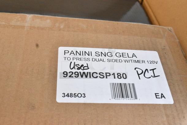 IN ORIGINAL BOX! 929WICSP180 Waring WICSP180 Gelato / Ice Cream Panini Press. 120 Volts, 1 Phase. Tested and Working! - Image 5 of 5