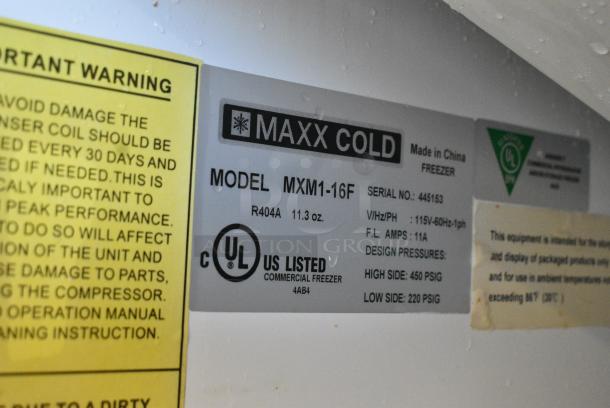 Maxx Cold MXM1-16F Metal Commercial Single Door Reach In Freezer Merchandiser w/ Poly Coated Racks. 115 Volts, 1 Phase. Cannot Test Due To Cut Power Cord - Image 5 of 5