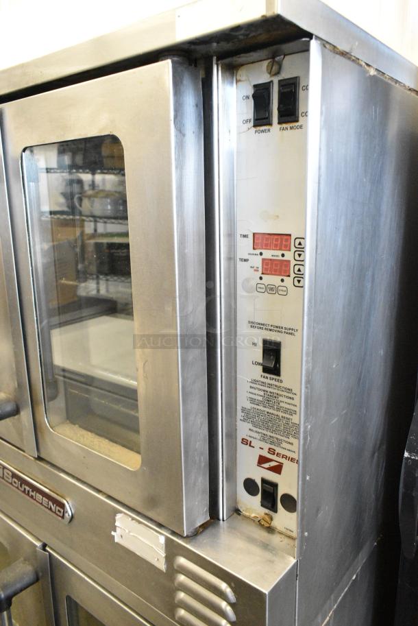 2 Southbend Stainless Steel Commercial Natural Gas Powered Full Size Convection Oven w/ View Through Doors, Metal Oven Racks on Commercial Casters. 2 Times Your Bid! - Image 7 of 10