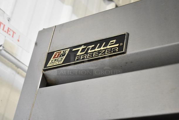 True T-49F Stainless Steel Commercial 2 Door Reach in Freezer w/ Poly Coated Racks on Commercial Casters. 115 Volts, 1 Phase. Tested and Working! - Image 2 of 6