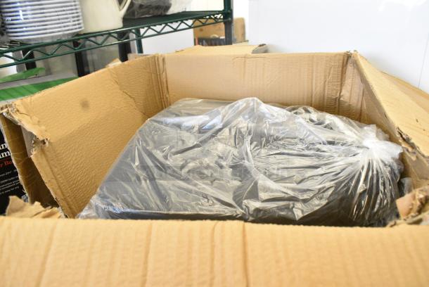 BRAND NEW! Box of 7 Lancaster Table & Seating 164CUSHINBK2 Black Chiavari Chair Cushion with Ties - 2" Thick - Image 3 of 5